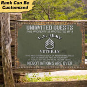 Premium Personalized U.S Veteran Metal Sign PVC060503 - Image 6