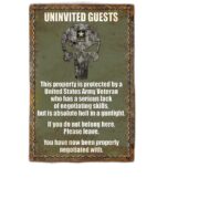 Premium U.S Veteran Metal Sign PVC060502