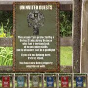 Premium U.S Veteran Metal Sign PVC060502