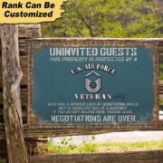 Premium Personalized U.S Veteran Metal Sign PVC060503 - Image 9