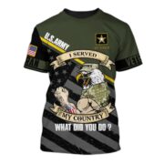 Premium What Did You Do U.S Veteran T-Shirt PVC010801 - Image 3