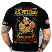 Premium I Am A U.S Veteran T-Shirt NPVC220602 - Image 3