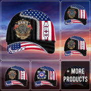 US Veteran Proudly Served Multiservice Cap PVC010805