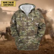 Premium Personalised US Veteran Zip Hoodie NPVC230801 - Image 2