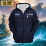 Premium Personalised US Veteran Zip Hoodie NPVC230801 - Image 11