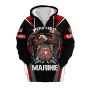 Premium Honoring All Who Served US Veteran Zip Hoodie NPVC200901 - Image 9