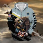 Premium All Gave Some Some Gave All US Veteran Zip Hoodie NPVC050911 - Image 14