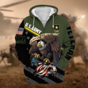 Premium All Gave Some Some Gave All US Veteran Zip Hoodie NPVC050911 - Image 4