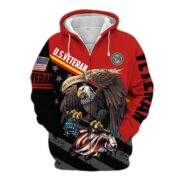 Premium All Gave Some Some Gave All US Veteran Zip Hoodie NPVC050911 - Image 2