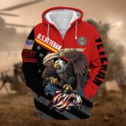 Premium All Gave Some Some Gave All US Veteran Zip Hoodie NPVC050911 - Image 2