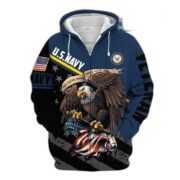 Premium All Gave Some Some Gave All US Veteran Zip Hoodie NPVC050911 - Image 8