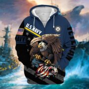 Premium All Gave Some Some Gave All US Veteran Zip Hoodie NPVC050911 - Image 8