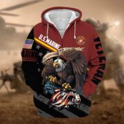 Premium All Gave Some Some Gave All US Veteran Zip Hoodie NPVC050911 - Image 11