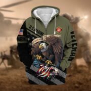 Premium All Gave Some Some Gave All US Veteran Zip Hoodie NPVC050911 - Image 13