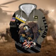 Premium All Gave Some Some Gave All US Veteran Zip Hoodie NPVC050911 - Image 3