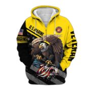 Premium All Gave Some Some Gave All US Veteran Zip Hoodie NPVC050911 - Image 12