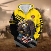 Premium All Gave Some Some Gave All US Veteran Zip Hoodie NPVC050911 - Image 12