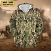 Premium Personalised US Veteran Zip Hoodie NPVC230801 - Image 5
