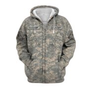 Premium Personalised US Veteran Zip Hoodie NPVC230801 - Image 3