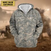 Premium Personalised US Veteran Zip Hoodie NPVC230801 - Image 3