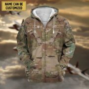 Premium Personalised US Veteran Zip Hoodie NPVC230801 - Image 10