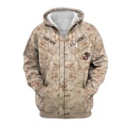 Premium Personalised US Veteran Zip Hoodie NPVC230801 - Image 8