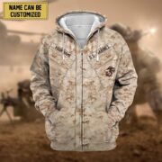 Premium Personalised US Veteran Zip Hoodie NPVC230801 - Image 8