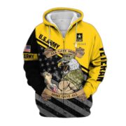 Premium Multiple US Military Services Veteran Zip Hoodie PVC271003 - Image 4