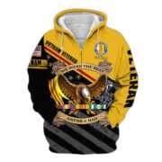Premium Multiple US Military Services Veteran Zip Hoodie PVC271003 - Image 24