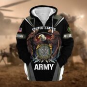 Premium Honoring All Who Served US Veteran Zip Hoodie NPVC200901 - Image 3