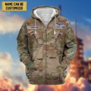 Premium Personalised US Veteran Zip Hoodie NPVC230801 - Image 12