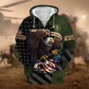 Premium Eagle US Veteran Zip Hoodie NPVC181001 - Image 3