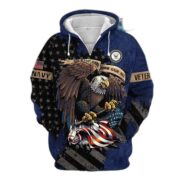 Premium Eagle US Veteran Zip Hoodie NPVC181001 - Image 6