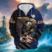 Premium Eagle US Veteran Zip Hoodie NPVC181001 - Image 6