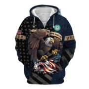 Premium Eagle US Veteran Zip Hoodie NPVC181001 - Image 13