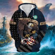 Premium Eagle US Veteran Zip Hoodie NPVC181001 - Image 13