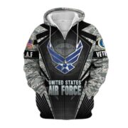 Unique Camo Soldiers US Veteran Zip Hoodie NPVC251110 - Image 10