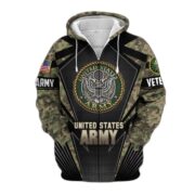 Unique Camo Soldiers US Veteran Zip Hoodie NPVC251110 - Image 3