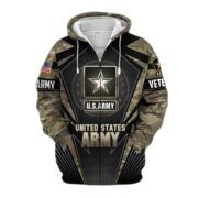 Unique Camo Soldiers US Veteran Zip Hoodie NPVC251110 - Image 4