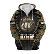Unique Camo Soldiers US Veteran Zip Hoodie NPVC251110 - Image 8