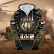 Unique Camo Soldiers US Veteran Zip Hoodie NPVC251110 - Image 8