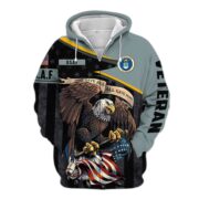 Premium All Gave Some US Veteran Zip Hoodie NPVC101102 - Image 7