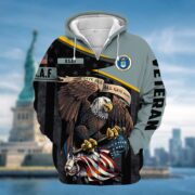 Premium All Gave Some US Veteran Zip Hoodie NPVC101102 - Image 7