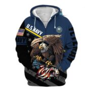 Premium All Gave Some Some Gave All US Veteran Zip Hoodie NPVC050911 - Image 9