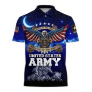 Premium Land Of The Free US Veteran Polo Shirt NPVC200201 - Image 3
