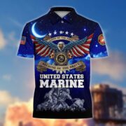 Premium Land Of The Free US Veteran Polo Shirt NPVC200201 - Image 7