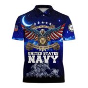 Premium Land Of The Free US Veteran Polo Shirt NPVC200201 - Image 5