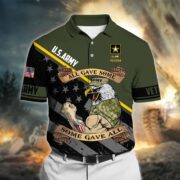 Premium All Gave Some Some Gave All US Veteran Polo Shirt NPVC230203 - Image 3
