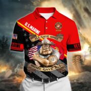 Premium All Gave Some Some Gave All US Veteran Polo Shirt NPVC230203 - Image 9
