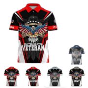 Premium Land Of The Free US Veteran Polo Shirt NPVC080301